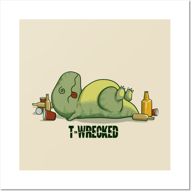 T-Wrecked Wall Art by PopShirts